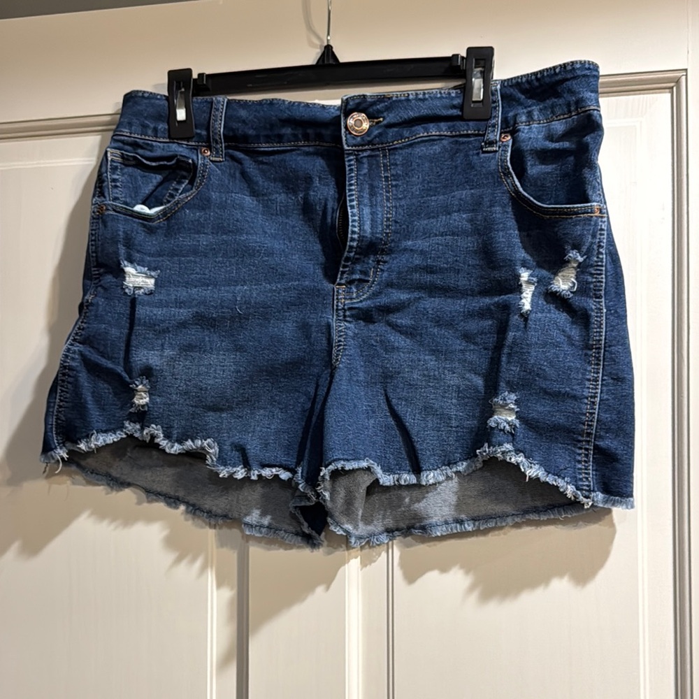 Denim Distressed Women Shorts